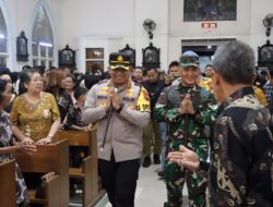 Kapolresta Pati dan Pj Bupati Henggar Budi Anggoro Turut Serta dalam Pemantauan Gereja Natal