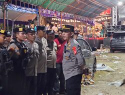 Tasyakuran Warga, Polsek Juwana Pati Amankan Pertunjukan Hiburan Dangdut di Desa Karangrejo