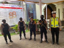 Kasubsatgas Pam obvit Satgas Preventif Patroli Obyek Vital di Pusat Kota Pati