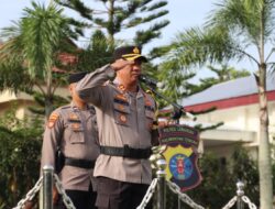 Upacara Korp Raport 29 Personel Polres Lamandau Dipimpin Kapolres