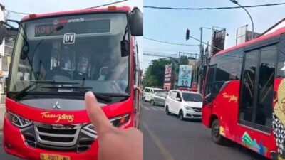Viral Bus Trans Semarang Lawan Arah dan Halangi Ambulans, Sopir Akhirnya Diberhentikan