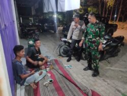 Himbau Kamtibmas, TNI-Polri Polsek & Koramil Pancur Sambangi Para Pemuda di Angkringan