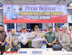 Aksi Zero Knalpot Brong, Satlantas Polres Rembang Libatkan Komunitas Otomotif