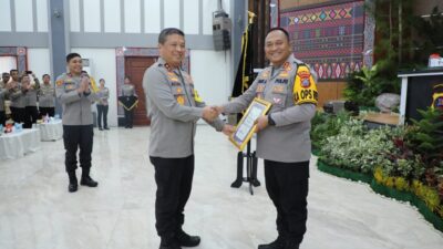 Pos PAM Terbaik di Operasi Lilin Toba 2023, Kapolres Humbahas Raih Penghargaan