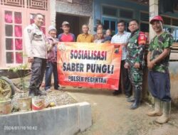 Perangkat Desa Sokaraja Ikuti  Sosialisasi Saber Pungli dari Polsek Pagentan Banjarnegara