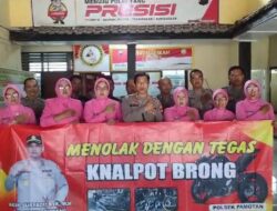 Kapolsek Pamotan Polres Rembang Sosialisasi Larangan Knalpot Brong kepada Bhayangkari