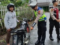 Polres Banjarnegara Tindak Pengguna Knalpot Brong Wilayah Karangkobar