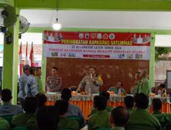 Acara Peningkatan Kapasitas Satlinmas di Lasem, Kapolres Rembang Jadi Narasumber