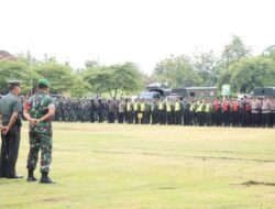 Persiapan Pengamanan Kunjungan Wakil Presiden, Personel Polres Rembang Gelar Apel