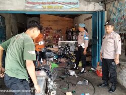 Polsek Pamotan Sosialisasi Larangan Knalpot Brong di Bengkel