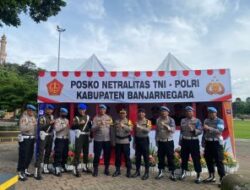 TNI-Polri di Banjarnegara Dirikan Posko Netralitas Pemilu 2024 di Alun-Alun