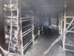 Begini Kondisi Ruang Baterai Indosat Semarang yang Terbakar
