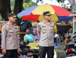 Giat Kampanye Rapat Umum Diamankan Personil Polres Banjarnegara