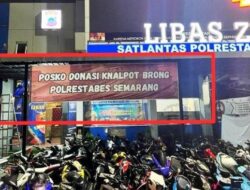 Donasi Knalpot Brong Ala Polrestabes Semarang : Hasil Penjualan Besi Disalurkan ke Panti