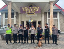 Menjaga Keamanan Umat: Wakapolres Batang Cek dan Sterilisasi Gereja Santo Yusup
