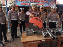 1500 Knalpot Brong di Musnahkan Satlantas Polresta Pati