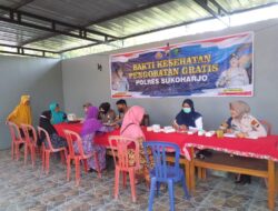 Gelar Pemeriksaan Kesehatan Gratis, Polres Sukoharjo Kunjungi Desa Tawangsari