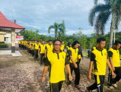 Seluruh Personel Polres Lamandau Ikuti Olahraga Bersama untuk Jaga Stamina