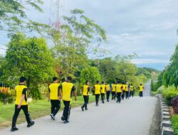 Olahraga Bersama, Personel Polres Lamandau Tunjang Tahapan Pemilu 2024