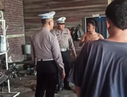Wakasat Lantas Pati Sasar Toko Penjual Knalpot Brong di Mulyoharjo