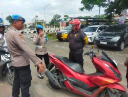 Propam Polres Sukoharjo Patroli Parkiran Kendaraan Anggota