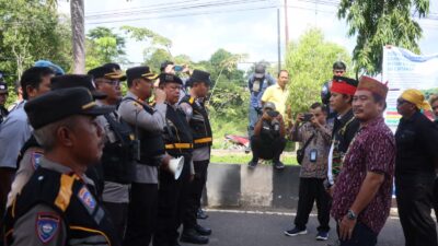 Demonstrasi Petani Perkebun di PN Nanga Bulik, Polres Lamandau Beri Pengamanan