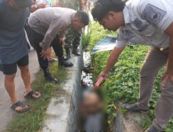 Polsek Juwana Lakukan Olah TKP Penemuan Mayat di Selokan