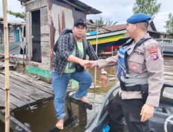 Personel KP XVIII-1022 Terjun Langsung Sambangi Warga Pesisir Beri Himbauan