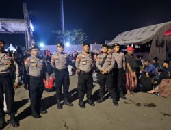 Personel Sat Samapta Polresta Pati Amankan Sholawatan Bersama Gus Ali Gondrong di Stadion Joyokusumo