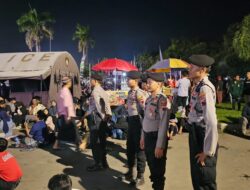 Sat Samapta Polresta Pati Amankan Sholawatan Bersama Gus Ali Gondrong di Stadion Joyokusumo