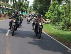 Patroli Sepeda Motor, Dandim dan Kapolres Batang Jaga Keamanan Masyarakat di Pemilu 2024
