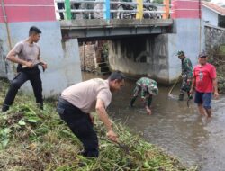 Langkah Cepat Kodim dan Polres Batang Bersihkan Sungai, Cegah Potensi Banjir di Desa Cepagan