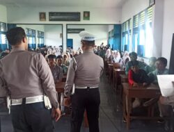 Kunjungi SMA Muhammadiyah 1 Pati, Satlantas Polresta Pati Sosialisasi Larangan Knalpot Brong