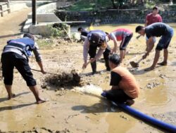 Kerja Bakti Gabungan Pasca Banjir, Sungai Ploso Kuning Kembali Bersih