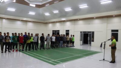 Polres Lamandau Adakan Turnamen Badminton Kapolres Cup 1