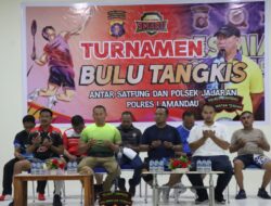 Kapolres Lamandau Buka Turnamen Badminton Kapolres Cup 1
