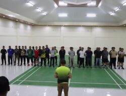 Gelar Turnamen Badminton Kapolres Cup, Polres Lamandau Jaring Atlet