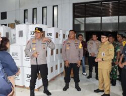 Kapolda Kalteng Cek Keamanan Gudang Logistik KPUD Disela Kunjungan Kerja di Bartim