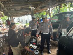 Polisi Sasar Bengkel Variasi di Jalan Pati-Tayu untuk Sosialisasi Knalpot Brong
