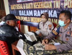 Cooling System Pemilu Damai, TNI Polri di Sukoharjo Gelar Bakti Kesehatan Pengobatan Gratis