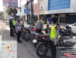 Satgas Anti Knalpot Brong Satlantas Polresta Pati Tindak 125 Kendaraan Selama  2 Jam Razia