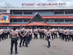 Kompetisi Liga 2 Persipa Vs Persijap, Ratusan Personel Polresta Pati Diterjunkan ke Stadion Joyokusumo