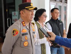 Bersama Forkopinda, Kapolres Lamandau dampingi Ketua KPU Prov. Kalteng Cek logistik Pemilu