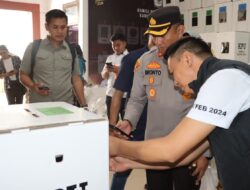 Bersama Forkopinda, Kapolres Lamandau dampingi Ketua KPU Kalteng Cek logistik Pemilu
