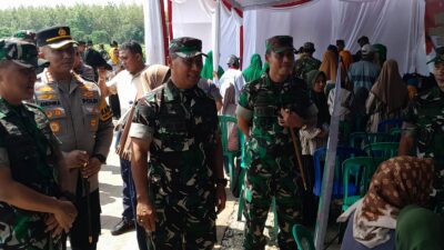 Sinergitas TNI-Polri, Kapolresta Pati Hadiri Karya Bakti TNI di Desa Regaloh Tlogowungu