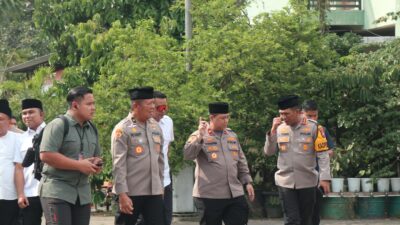 Ops NCS Polri Kunjungi Ponpes Bumi Shalawat Sidoarjo, Gus Ali Doakan Pemilu Aman