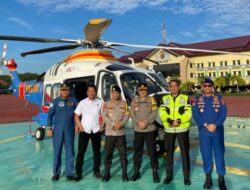 PJU Polda Aceh Lakukan Patroli Udara dan Cek Kesiapan Pemilu di Aceh Barat