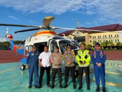 PJU Polda Aceh Patroli Udara dan Cek Kesiapan Pemilu di Aceh Barat