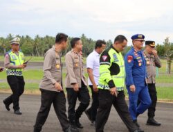 PJU Polda Aceh Patroli Udara dan Pengecekan Kesiapan Pemilu di Aceh Barat