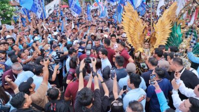 Diikuti Ratusan Pendukung, Kampanye Paslon Prabowo Gibran Berlangsung Meriah